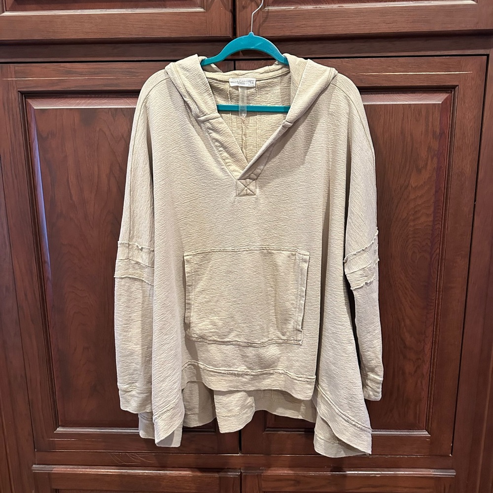 TALULAH Cream Hooded Sweatshirt